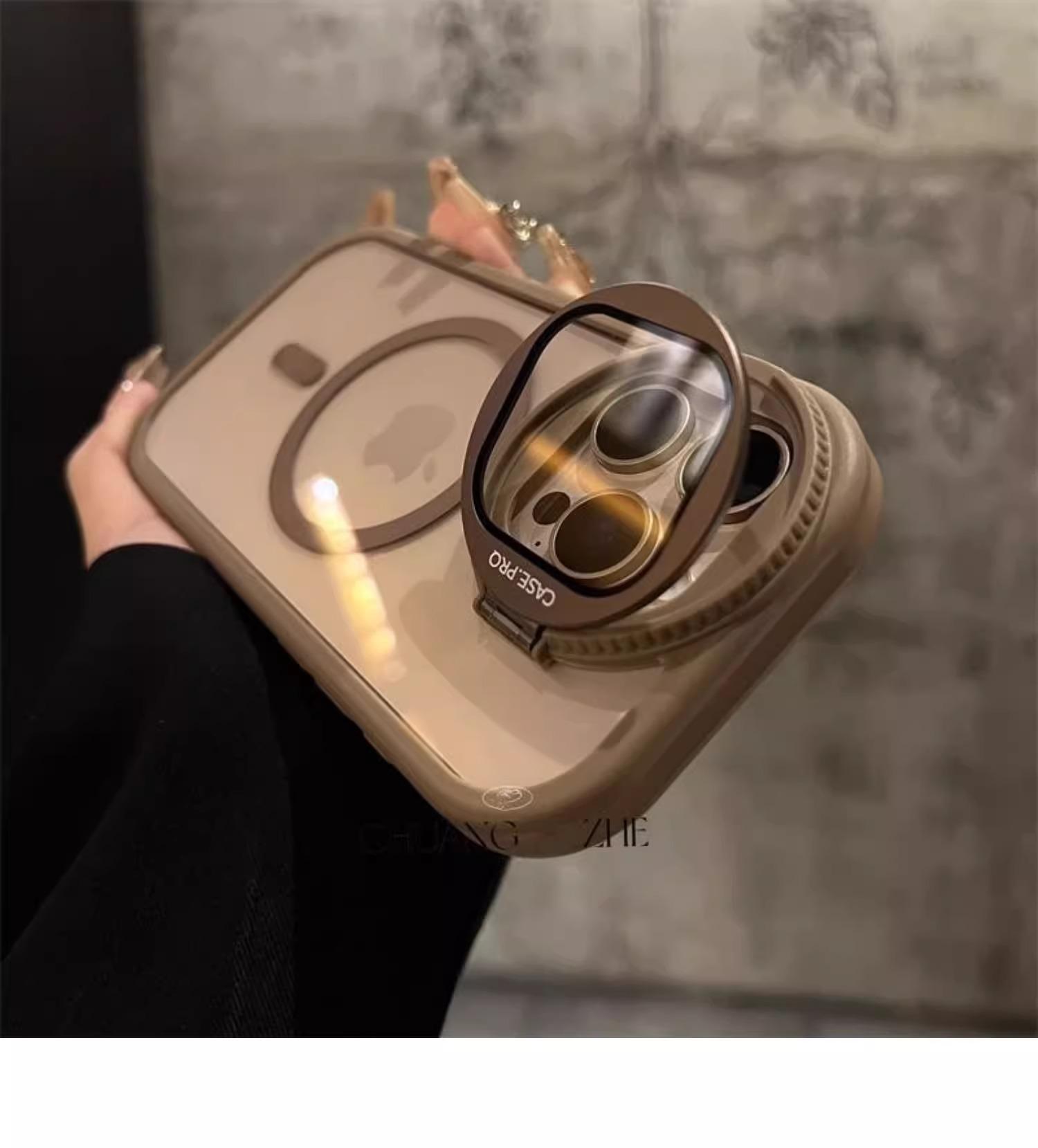 Luxury camera Lens holder with glass magnetic ip 16 ProMax case for ...