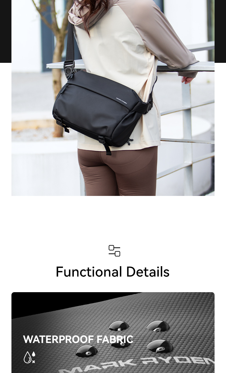 MARK RYDEN Everyday Sling Bag Men -Light Line | Shopee Philippines