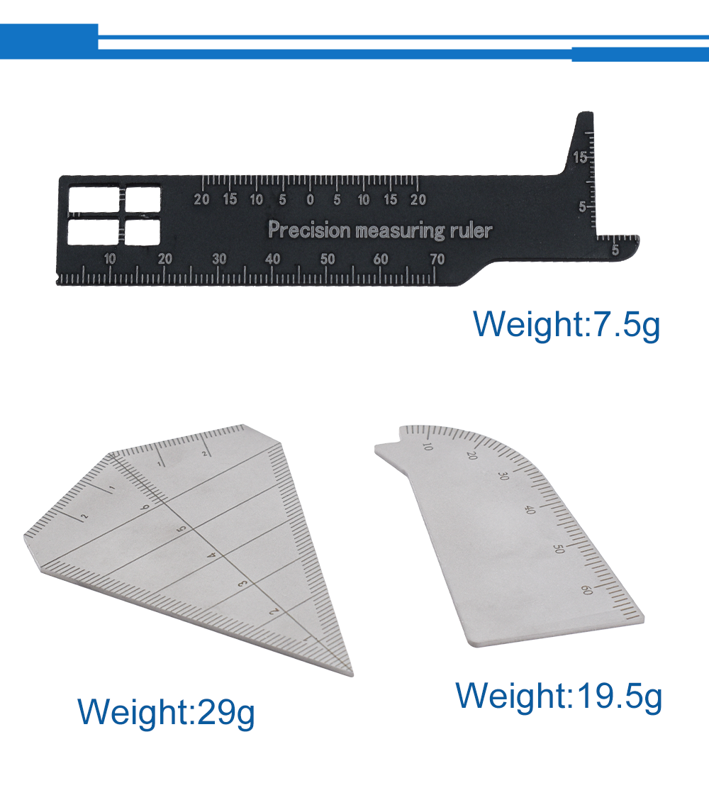 Dental Implant Locating Guide with Scale Angle 3 Rulers Set High ...