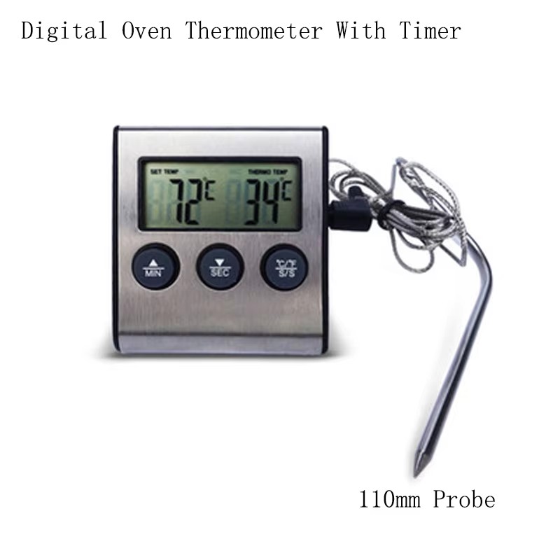 1Pcs Digital Oven High Temperature Baking Timer Thermometer Barbecue ...