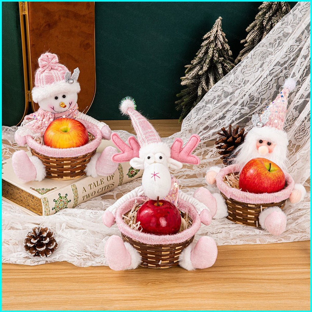 Christmas candy basket cartoon old man fruit basket children's