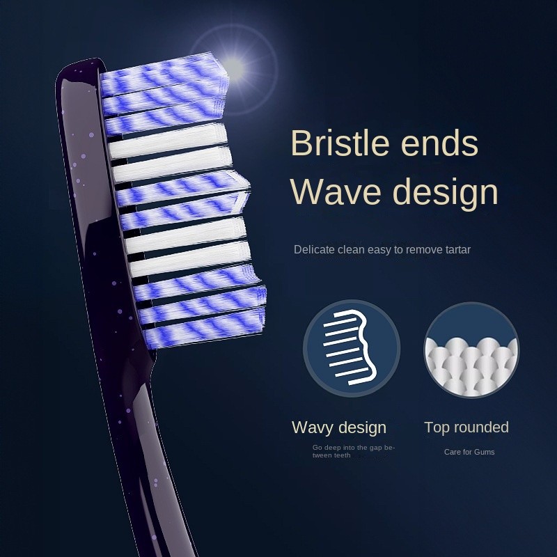 OralGos Men's Hard bristle Toothbrush Adult Home Medium Hard bristle ...