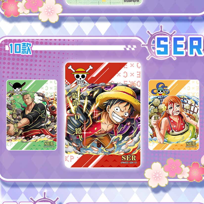 One piece card Luffy Sanji TCG rare UR/SR/SER/SSR wanted poster Card