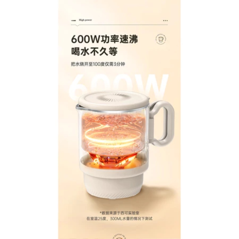 Cecon Portable Folding Kettle 0.8L Travel Stainless Steel Electric