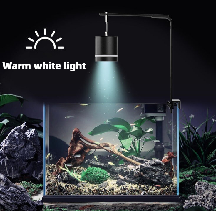 Full Spectrum Aquarium Lamp UPETTOOLS Aquarium Focus Light - Full Spectrum LED Clip Lamp For Planted Tanks With Adjustable Beam Planted Tank Clip Lamp