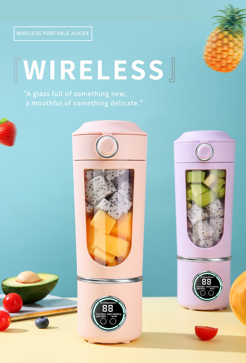 Mini Blender 700ML Blender for Fruits and Vegetables USB Rechargeable