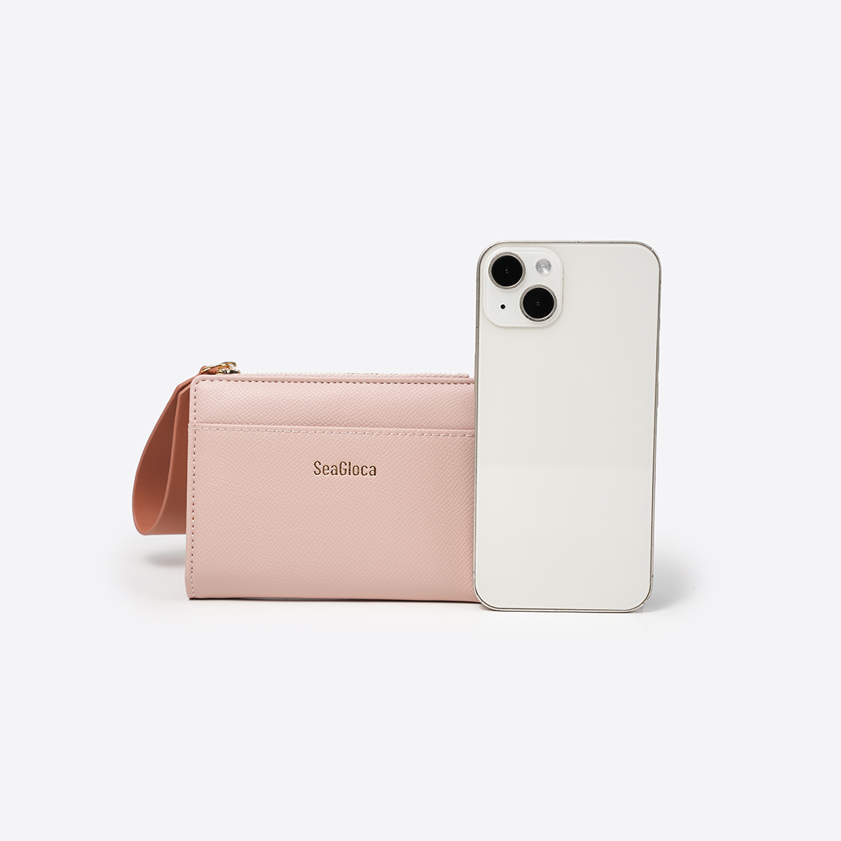 SeaGloca Contrast Zipper Coin Purse Clutch Wallet Card Holder In One