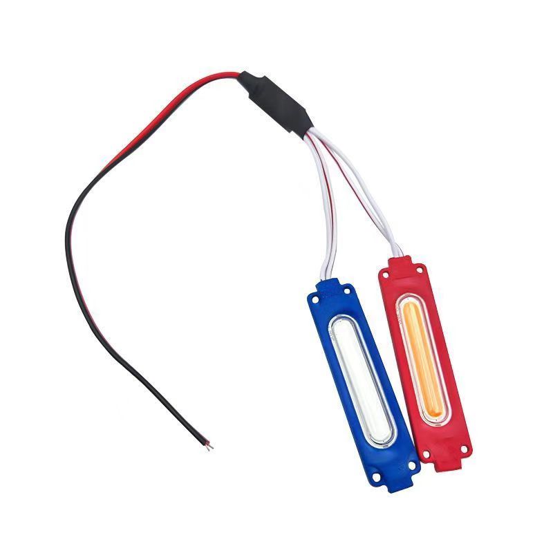 Universal Motorcycle Warning red and blue flash lights car led modified