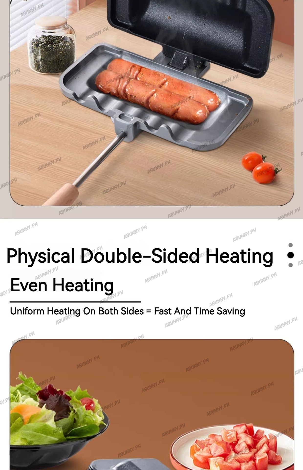 【Manila Ready Stock】DoubleSided Breakfast Skillet HighTemperature