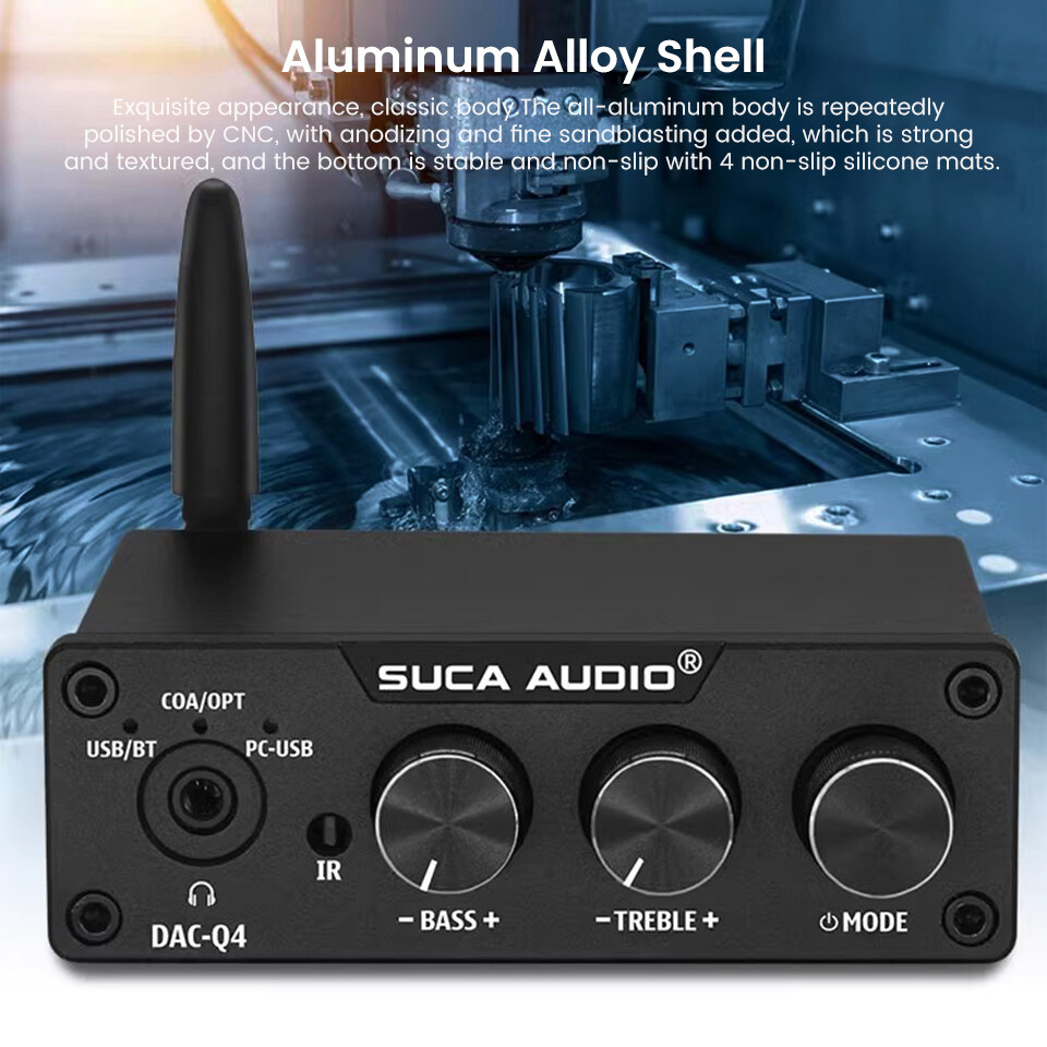 SUCA DACQ4 Mini Ddigital to Analog Converter Bluetooth 5.0 Receiver S