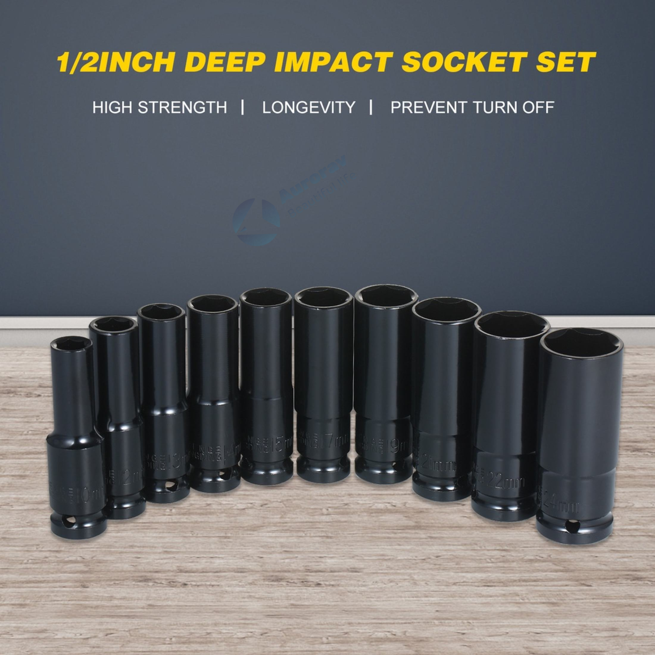20pcs deep socket wrench set 1/ 2 drive socket wrench set impact socket ...