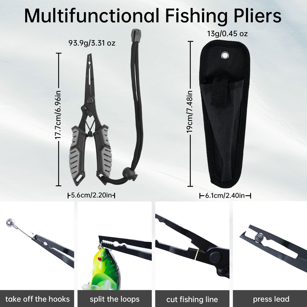 UNYLE Fishing Full Set 6 Sections Portable Spinning Fishing Rod Reel