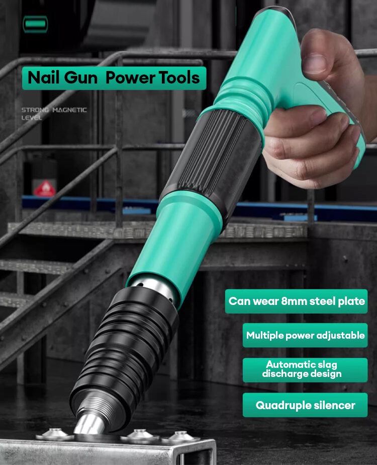 Nail Gun Manual Mini Steel Power Rive Tool 5 Gears Adjustable Punch Gun ...