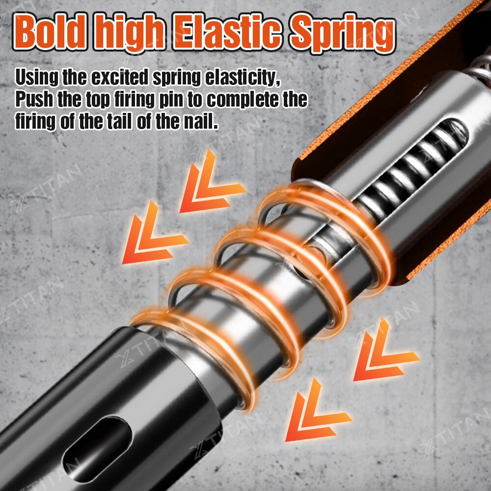Nail Gun Manual Mini Steel Power Rive Tool 5 Gears Adjustable Punch Gun ...