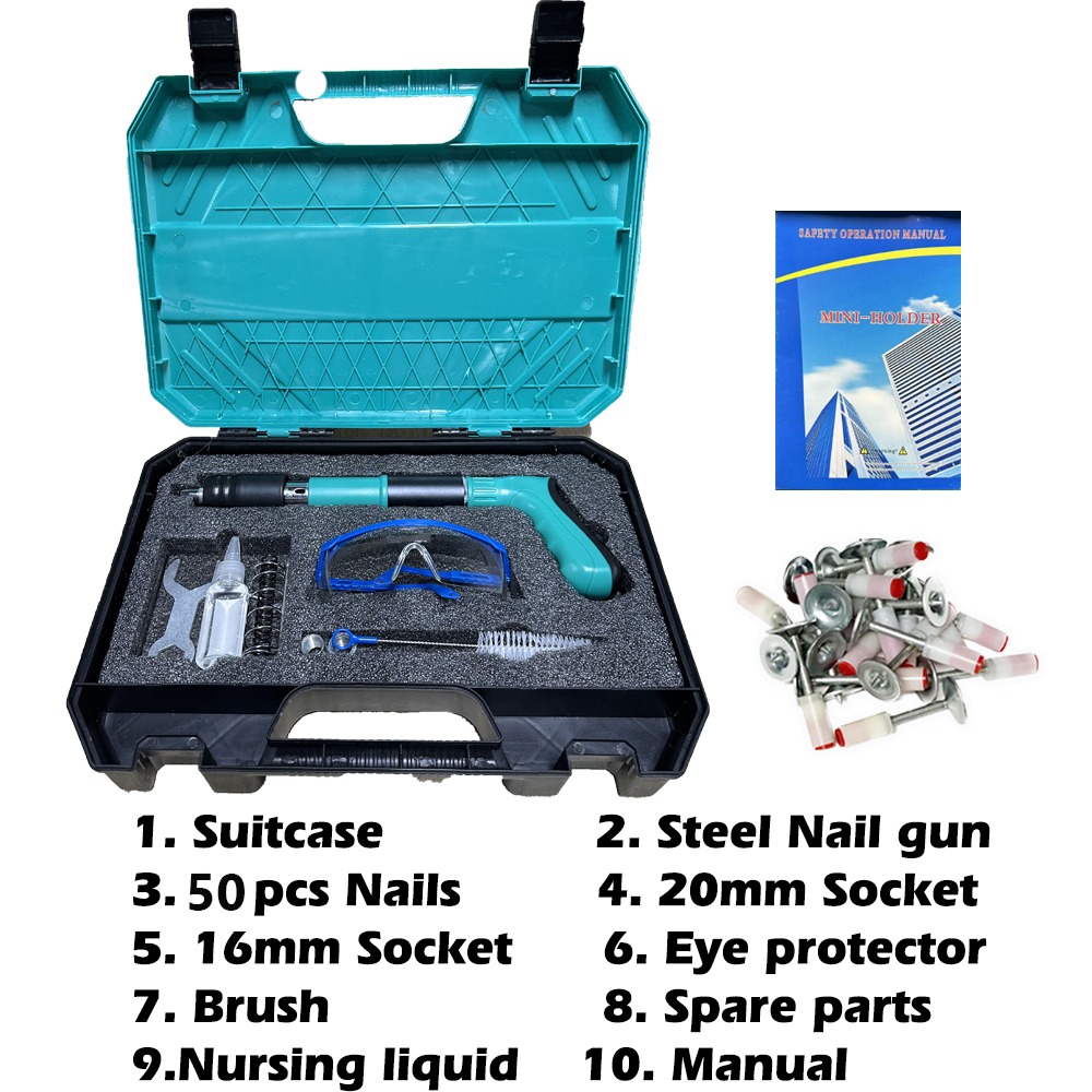 Nail Gun Manual Mini Steel Power Rive Tool 5 Gears Adjustable Punch Gun ...