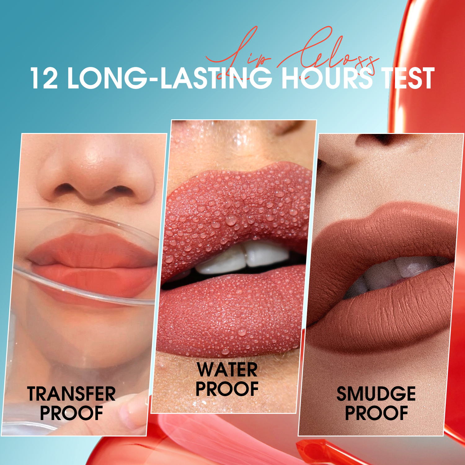 SKYKO Lip Tint Matte Kissproof Lipgloss Waterproof Long Lasting Liquid