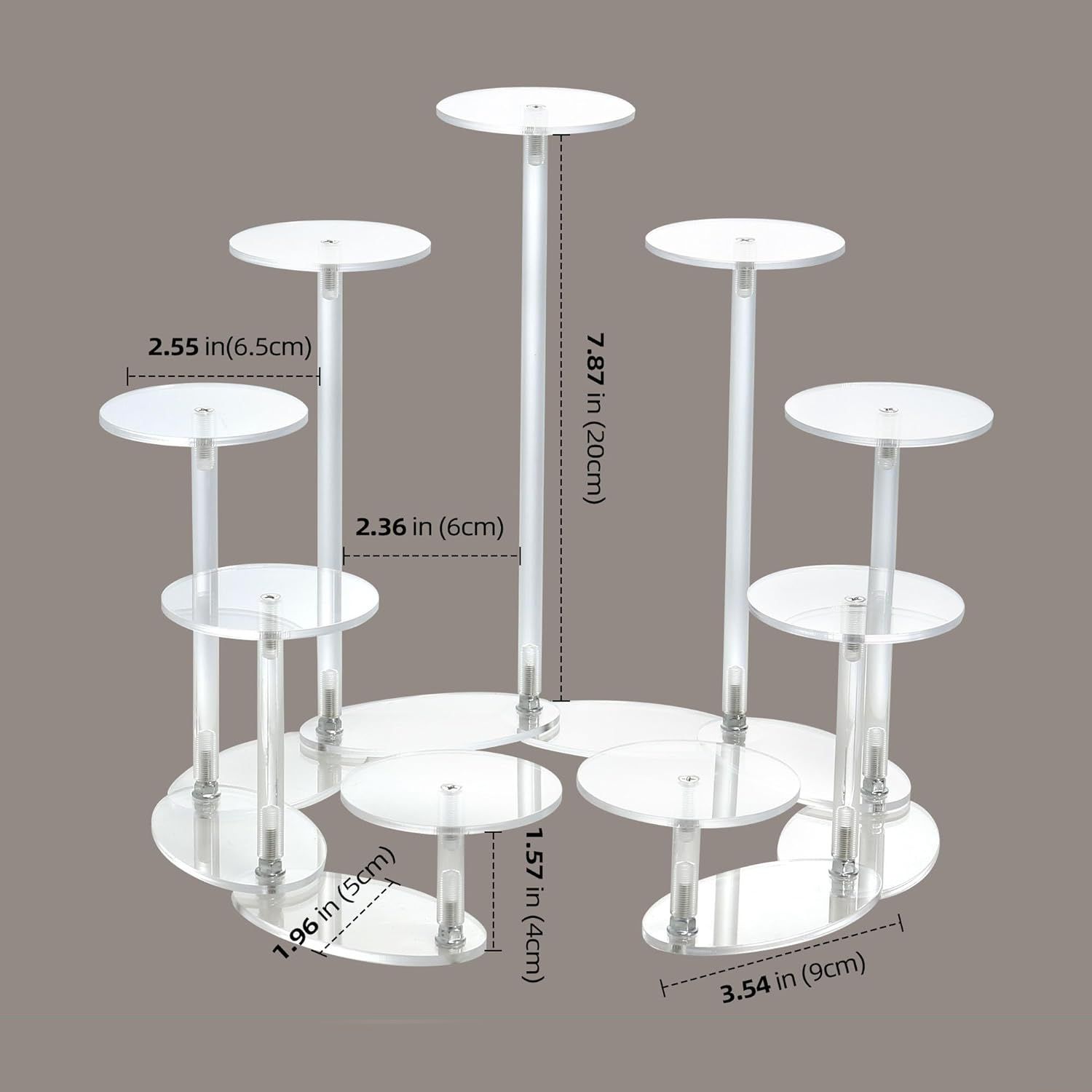 Transparent Acrylic Doll Display Rack Toy Doll Desktop Organizer Rack ...
