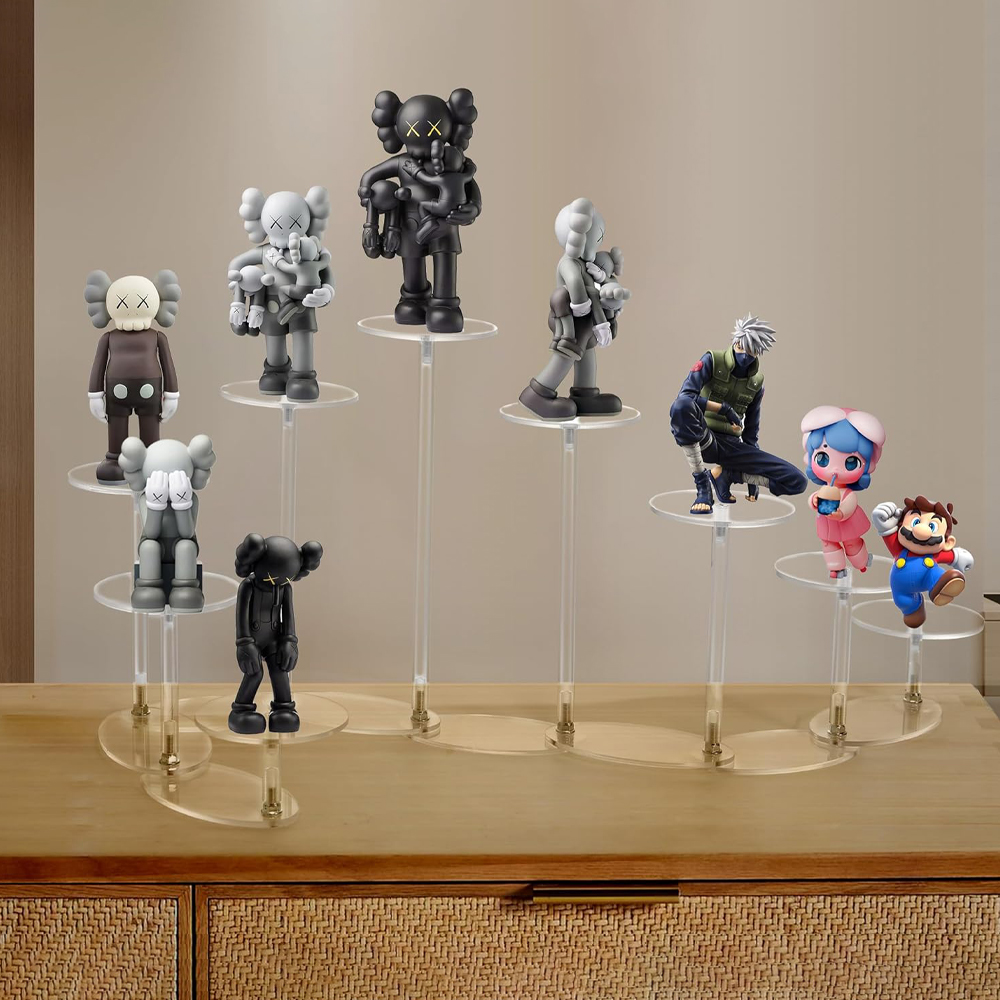 Transparent Acrylic Doll Display Rack Toy Doll Desktop Organizer Rack ...