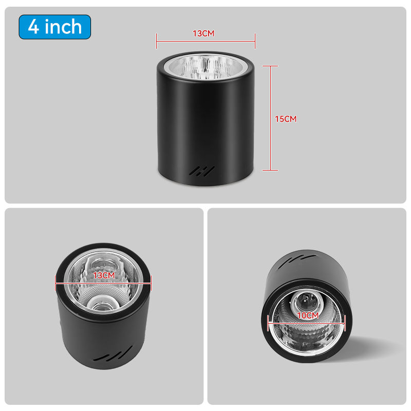 CANMEIJIA Surface Mounted Pin Light LED Downlight 3.5/4.0IN SpotLight ...