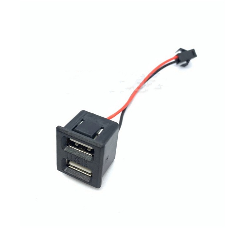 Typec USB Female Socket Dual Socket Modified Lamp Charging Socket Power ...