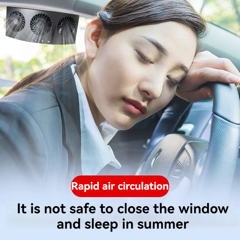 Solar ventilation fan Car window exhaust fan Car USB ventilation