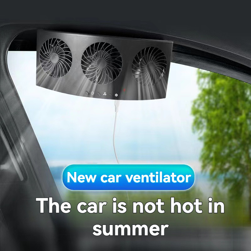 Solar ventilation fan Car window exhaust fan Car USB ventilation