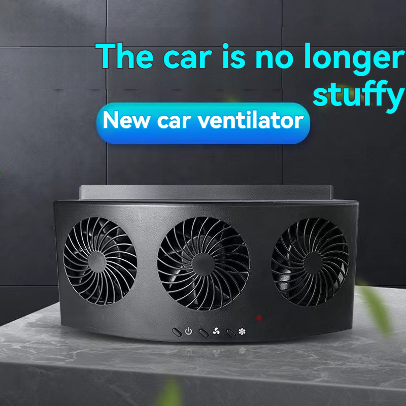 Solar ventilation fan Car window exhaust fan Car USB ventilation