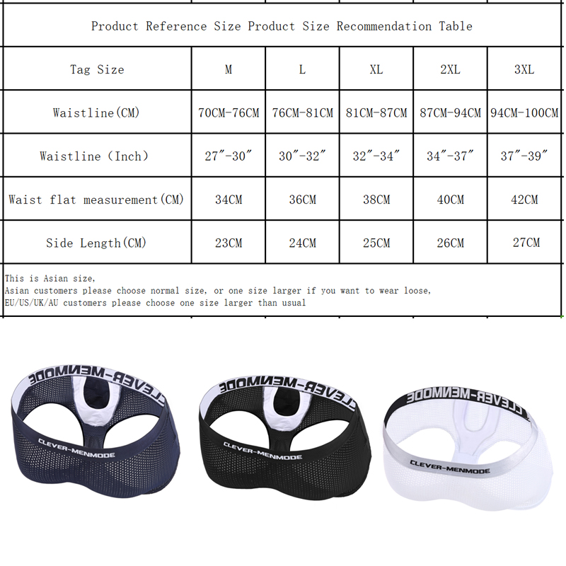 [CLEVER-MENMODE]Sexy Men Underwear Mesh Breathable Boxer Underpants ...