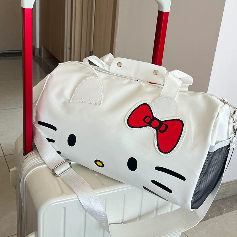 Large Capacity Travel Carry on Luggage Designer Bags Luxury Cute Hello