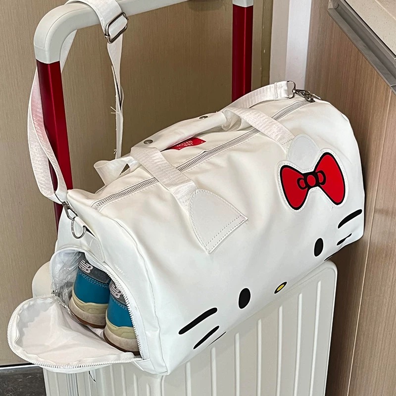 Large Capacity Travel Carry on Luggage Designer Bags Luxury Cute Hello