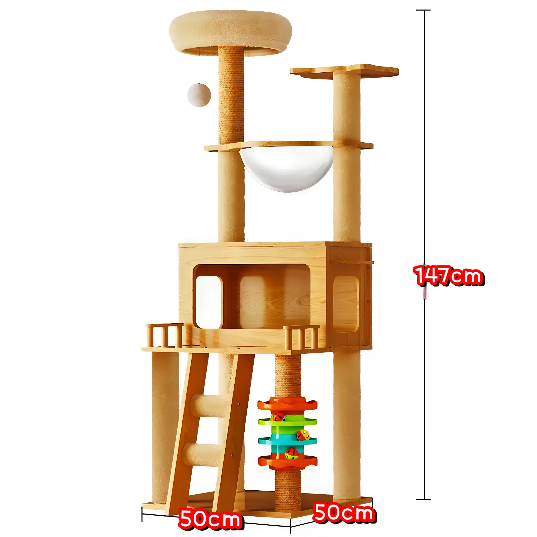 Large Cat Condo Cat Tree House Wood Tower House Cat Climbing Frame