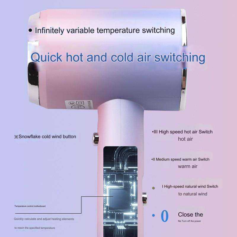 G2E Hair dryer, Malay 3pin plug household 1200W negative ion high