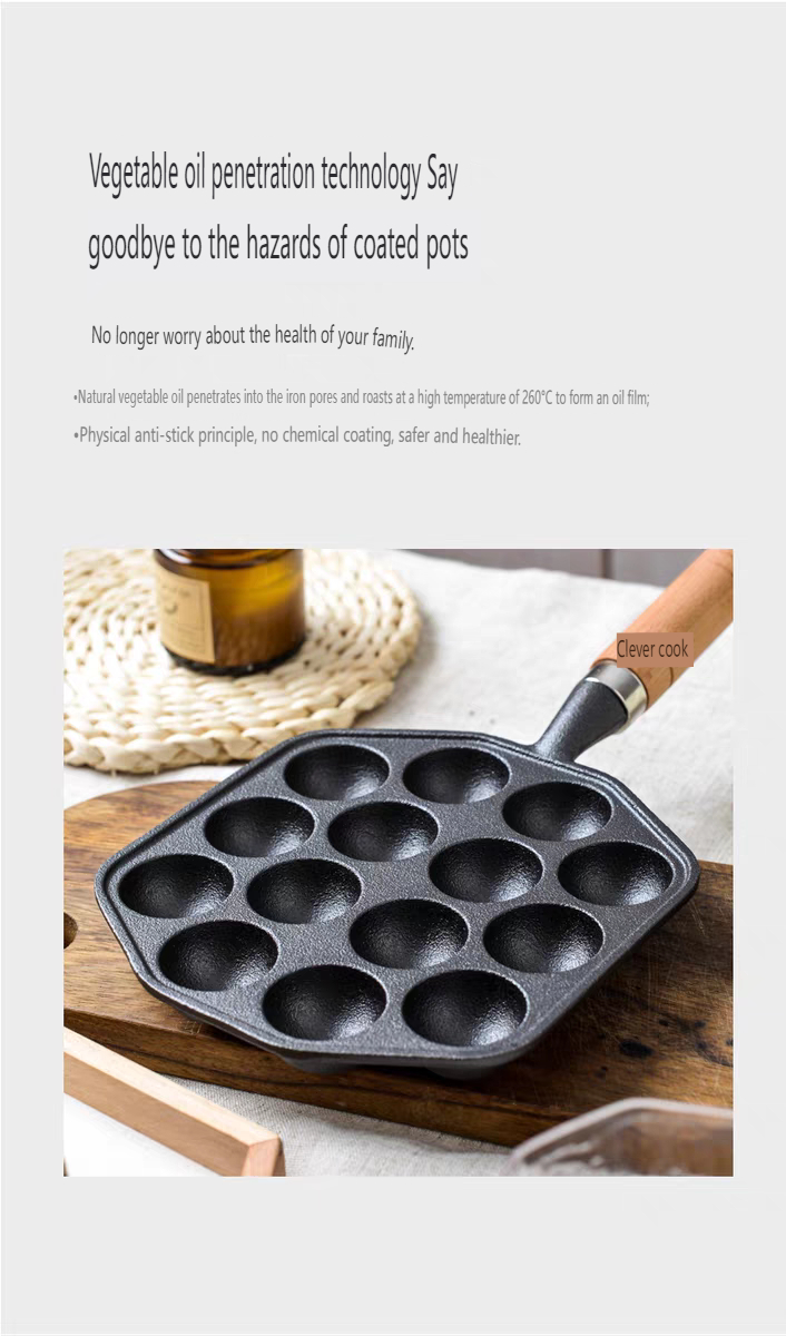 14 Holes Takoyaki Grill Pan Plate Non Stick Takoyaki Maker Baking Forms