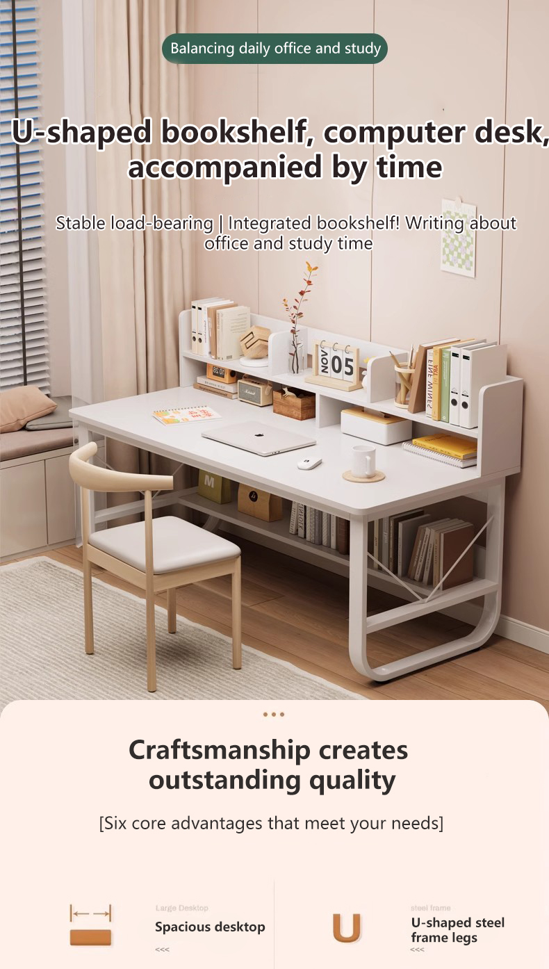 Modish Easy Installation Rectangular Study Office Table Computer Study ...