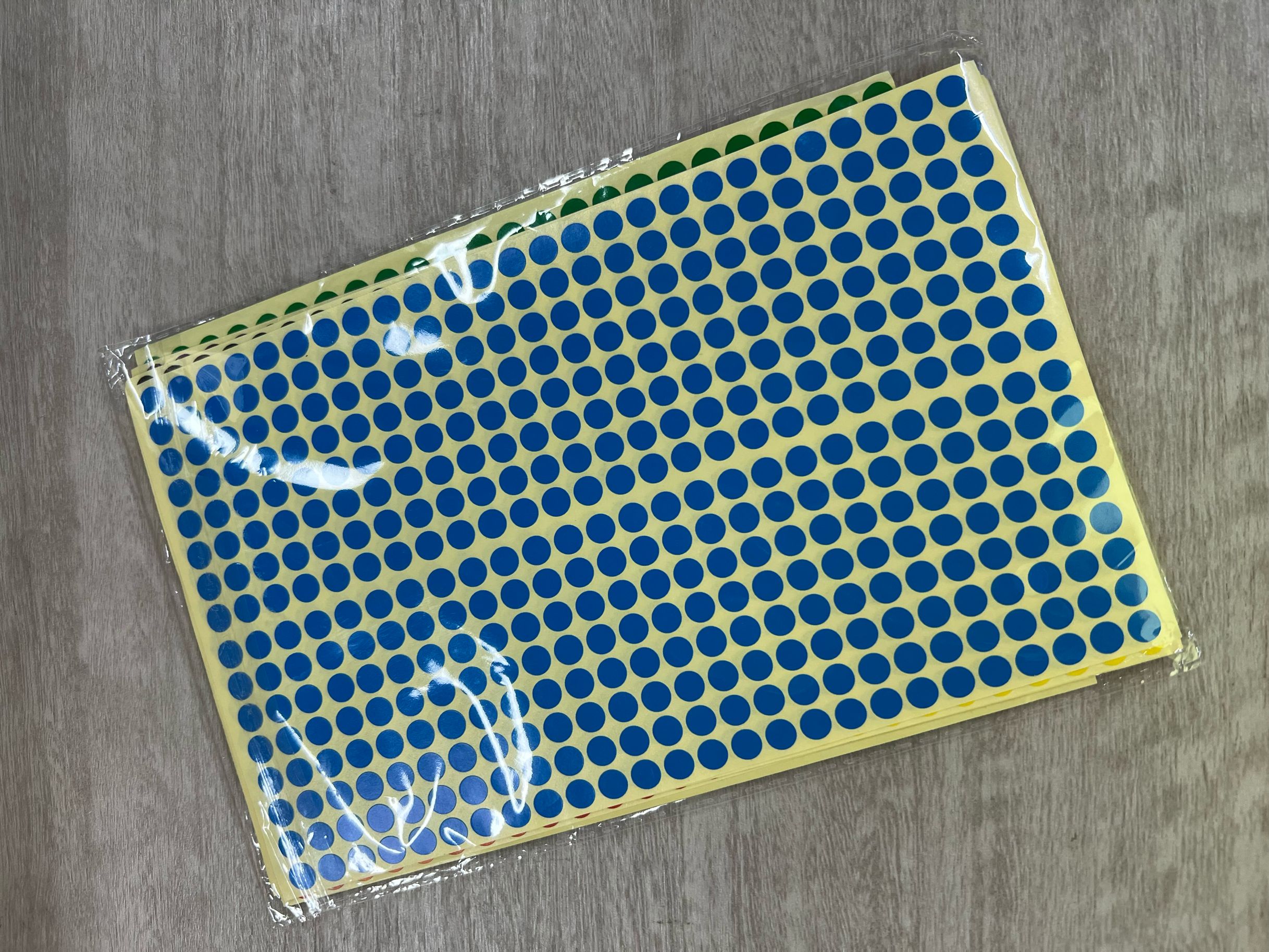 408Pcs/Sheet Color dot label stickers 6mm color label classification ...