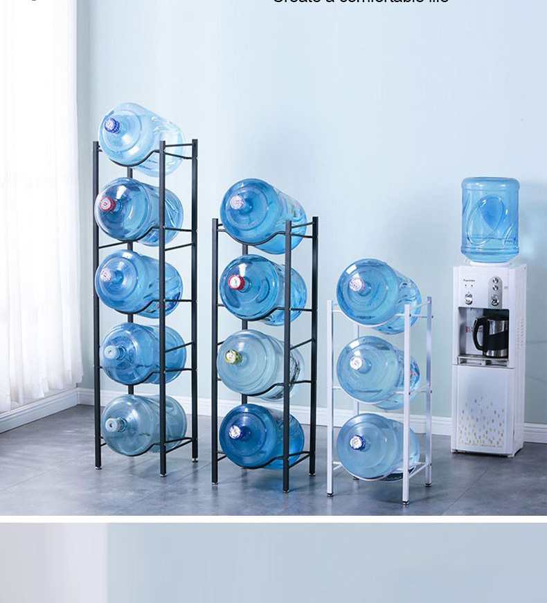 3/4/5 Layer Mineral Water Dispenser Rack Stand Water Container Gallon ...