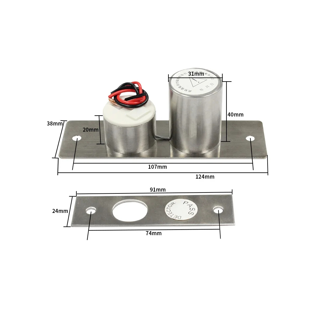 800kg Drop Bolt Deadbolt Weight Gate Door Access Control System