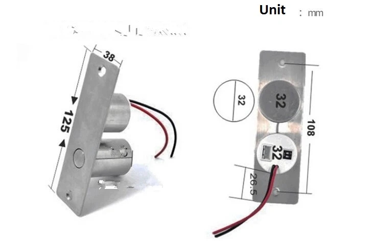 800kg Drop Bolt Deadbolt Weight Gate Door Access Control System ...