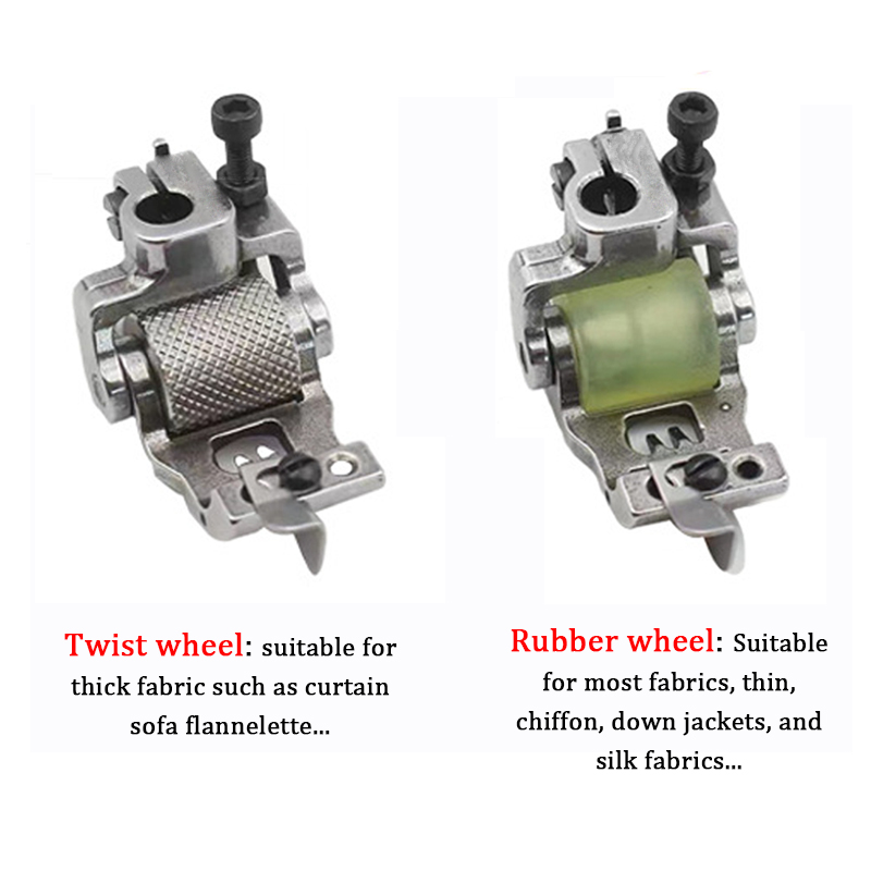 Dual Needle Roller And Adjustable Presser Foot for Industrial Sewing ...