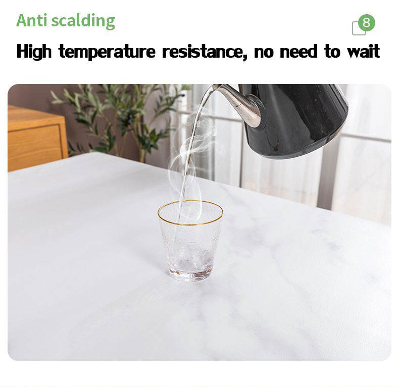 PVC Table Cloth Transparent 3.5/5mm Rectangular 6/8 Seats Heat ...