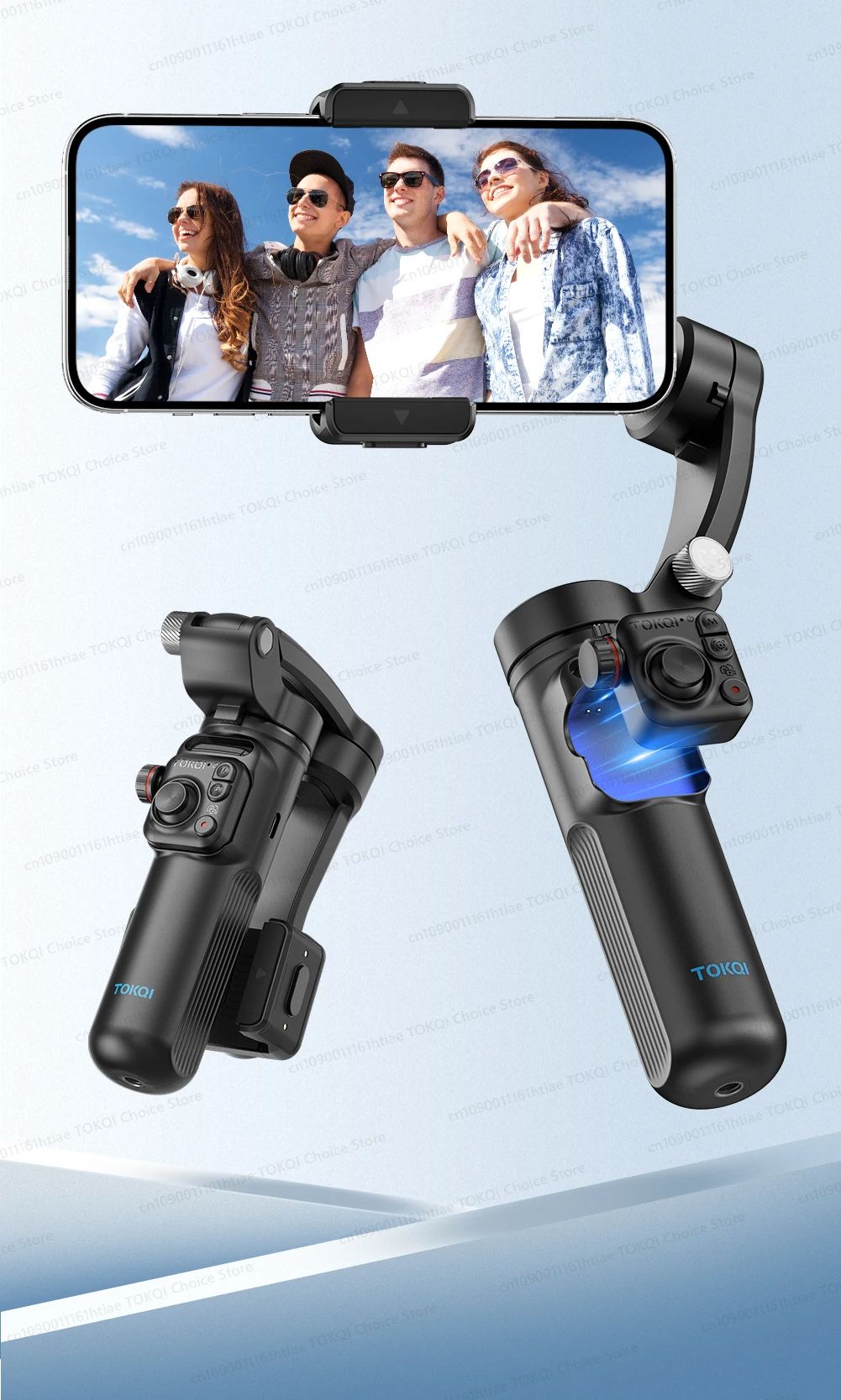 M02 3Axis Handheld Gimbal Stabilizer for Smartphone with Wireless