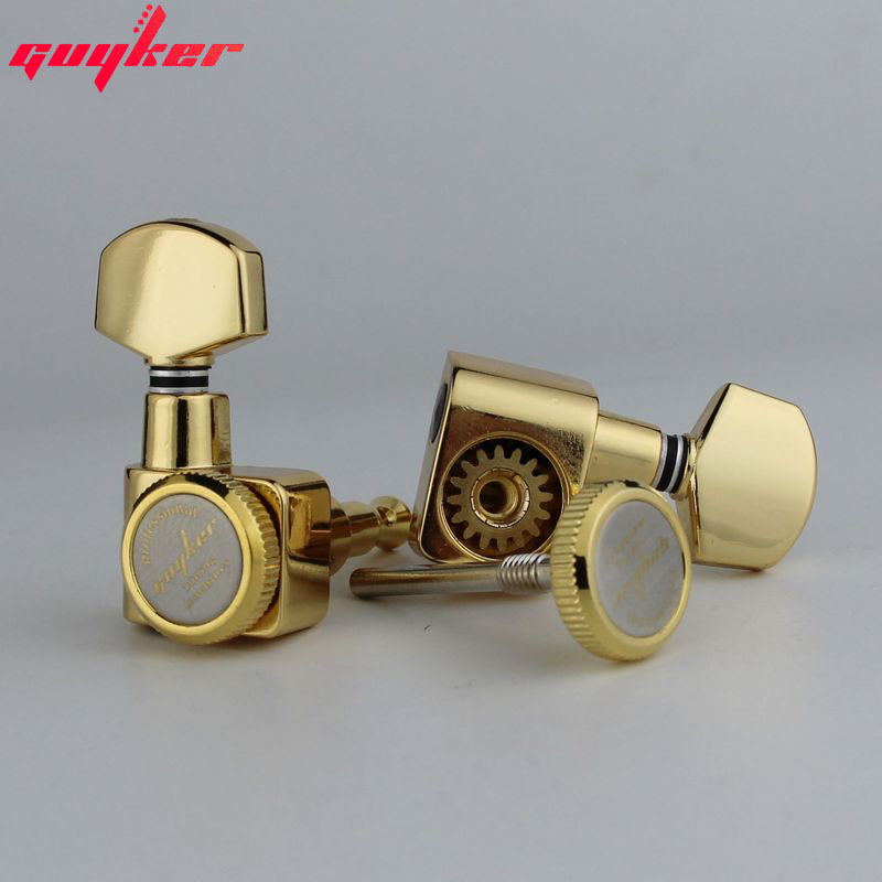 GUYKER 6R Machine Heads No Screws Locking Tuning Key Pegs 116 Tuners