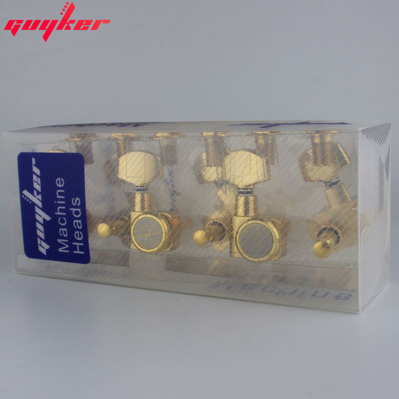 GUYKER 6R Machine Heads No Screws Locking Tuning Key Pegs 116 Tuners