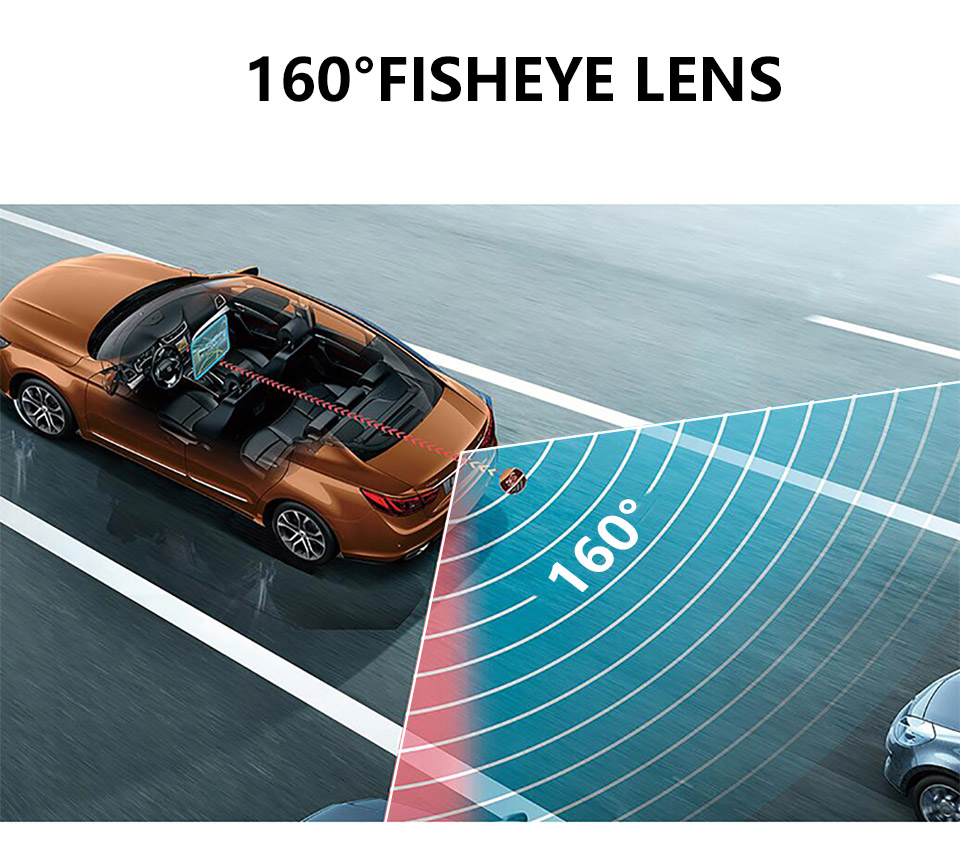 Smartour AHD 720P Car HD 160 Degree Wide Angle Reversing Camera Fisheye ...