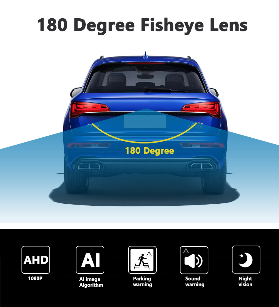 Smartour AI AHD 1080P Backup Camera With Speaker Automotiva AHD Rear ...