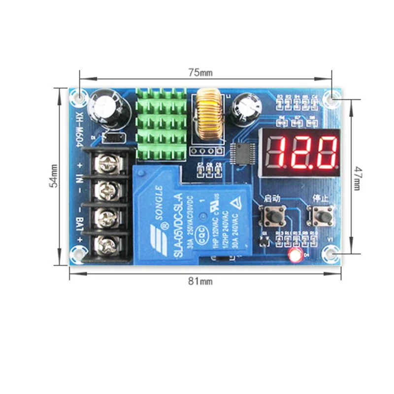 XH-M604 Charger Control Module DC 6-60V Lithium Battery Memory Battery ...