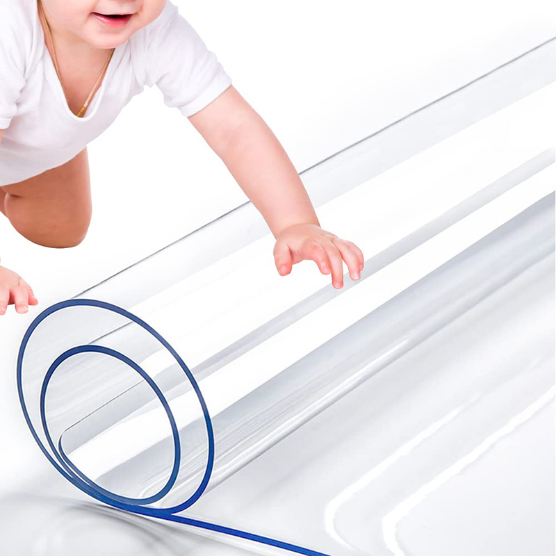 4-12 Seater 1.5MM/2.0MM PVC Tablecloth Transparent Rectangular Heat ...