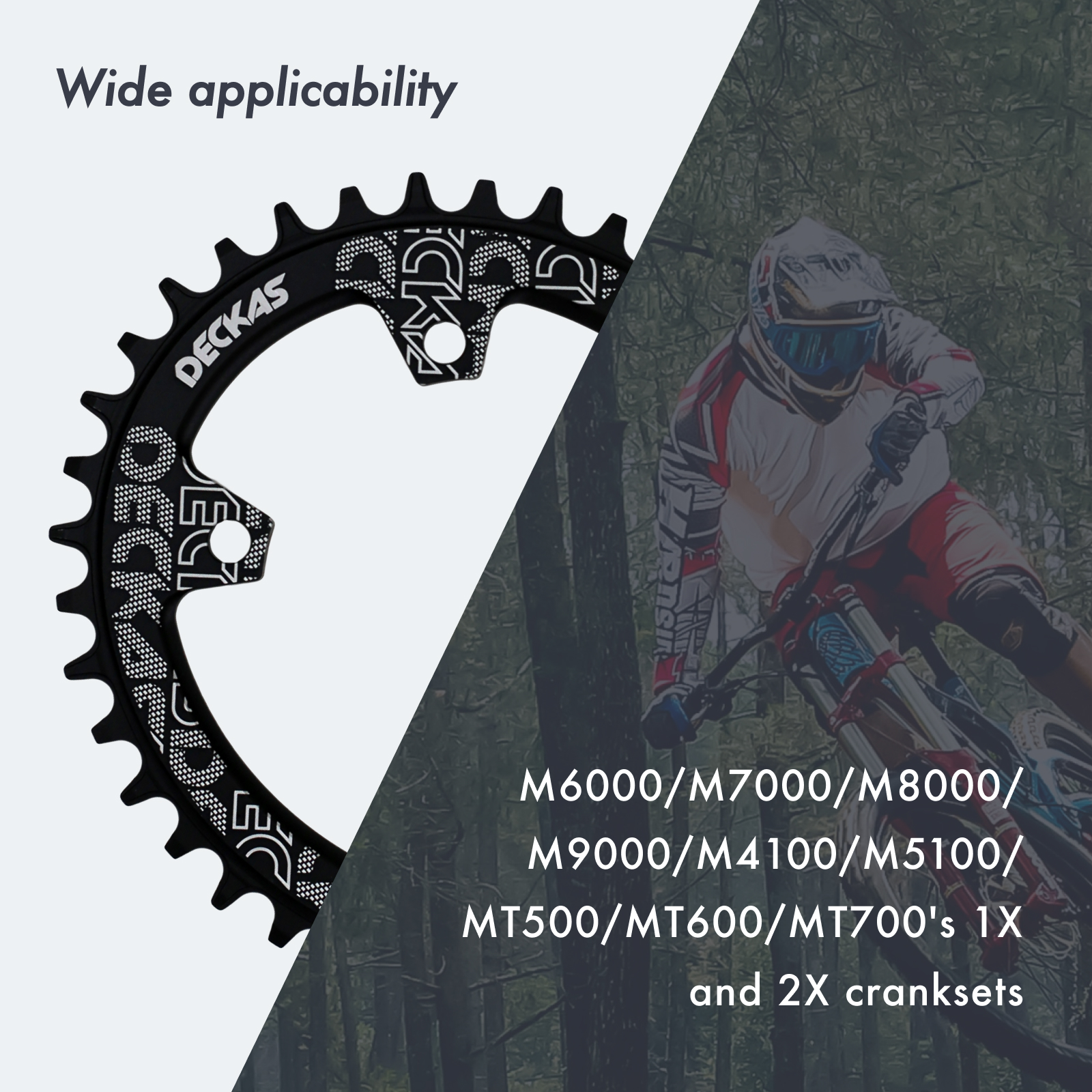 Plateau vélo VTT 4 branches triple 40dts d.96 shimano xt m8000 ext 11 vitesses