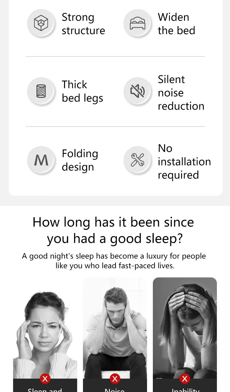 [90/100/120CM] 4 Folds Portable folding bed single/double bed foam bed