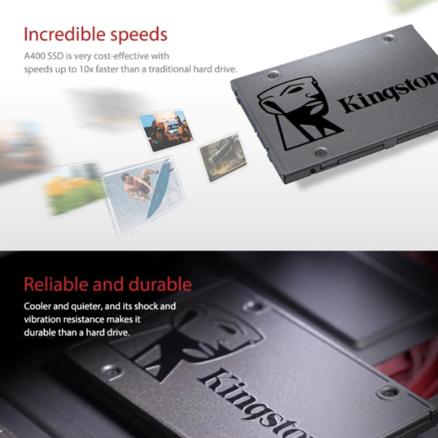 Kingston A400 480GB 512GB 960GB 2.5" SATA 3 SSD Solid State Drive ...
